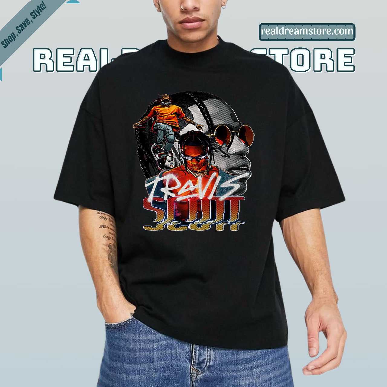 Travis Scott Best Rapper Ever Tshirt - Music And Street Dark Color Tee Travis Scott Best Rapper Ever Tshirt - Music And Street Dark Color Tee